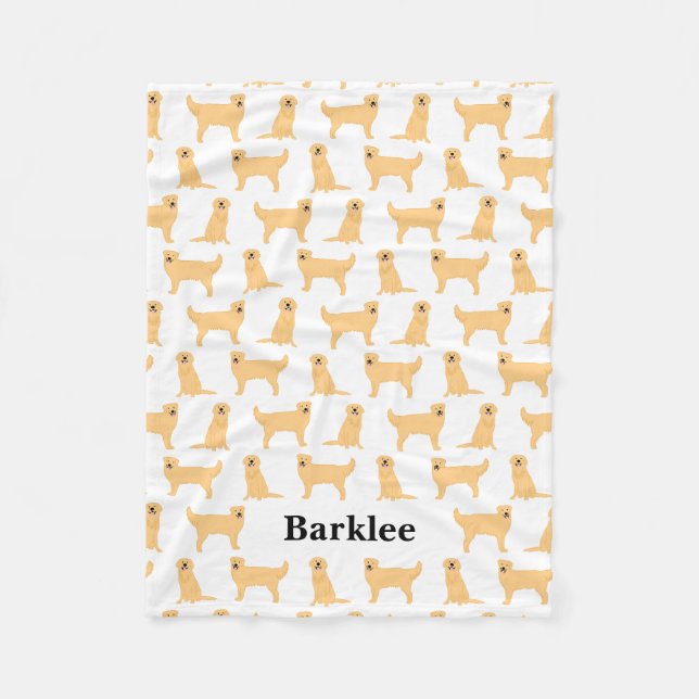 Golden Retriever Couverture personnalisée - Chien (Devant)