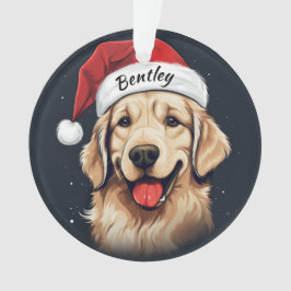 Golden Retriever Custom Christmas Ornament