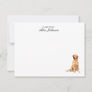 Golden Retriever Custom Flat Merci Notes