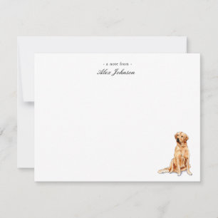 Golden Retriever Custom Flat Merci Notes