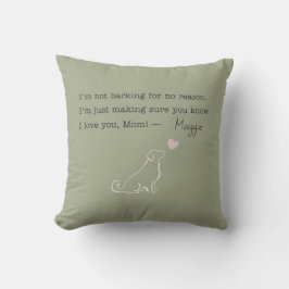 Golden Retriever Custom Photo Pillow Dog Mom Gift Kissen