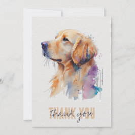 Golden Retriever Dankeschön Karte