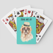 Golden Retriever Deal Me In