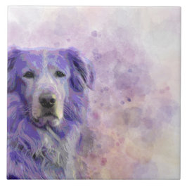 Golden retriever des Hund140 Fliese