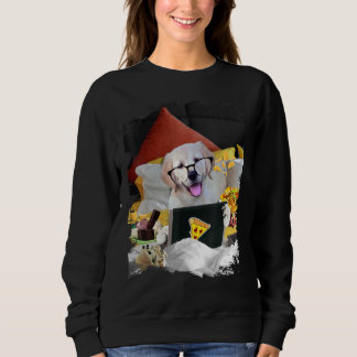 Golden Retriever Dog Bed Laptop Ice Creme Nachos G Sweatshirt