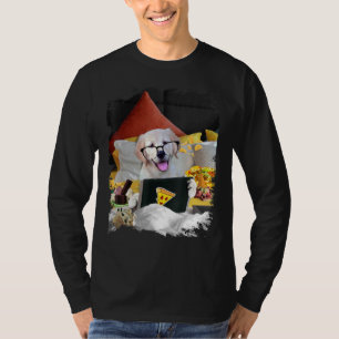 Golden Retriever Dog Bed Laptop Ice Creme Nachos G T-Shirt