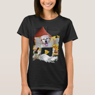 Golden Retriever Dog Bed Laptop Ice Creme Nachos G T-Shirt