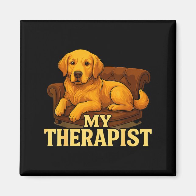 Golden Retriever Dog Clothes For Humans My Therast Magnet (Vorne)