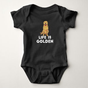 Golden Retriever Dog - Das Leben ist golden Baby Strampler