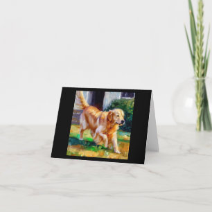 Golden Retriever Dog Karte