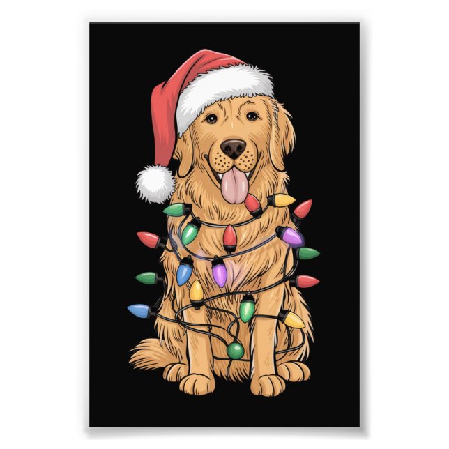Golden Retriever Dog Lover Mama Vater Fotodruck (Vorne)