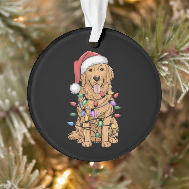 Golden Retriever Dog Lover Mama Vater Ornament (Baum)
