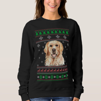 Golden Retriever Dog Lover Ugly Christmas Sweater Sweatshirt