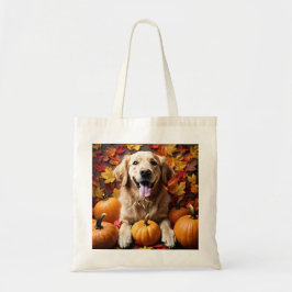 Golden Retriever Dog mit Pumpkins Tasche