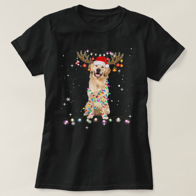 Golden Retriever Dog Niedlich Golden Retriever Chr T-Shirt (Design vorne)