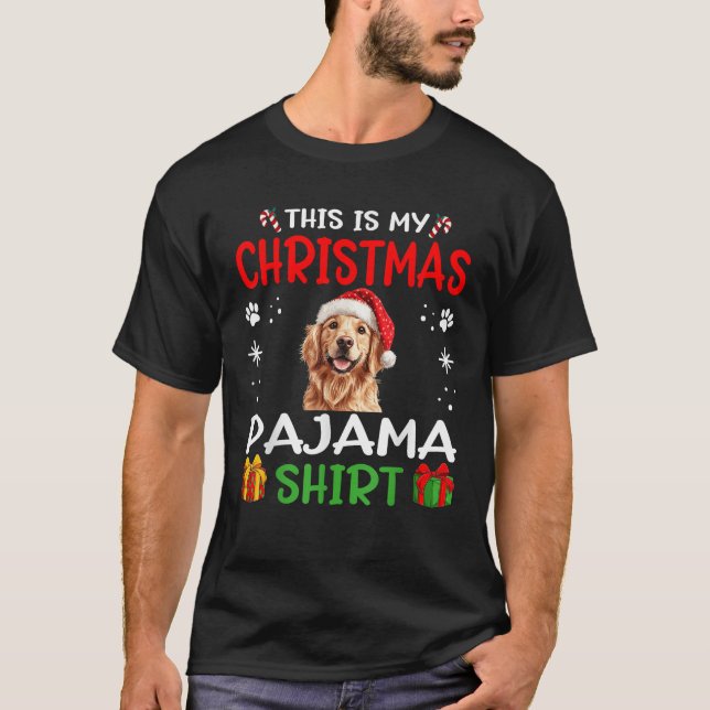Golden Retriever Dog Nightgown Pajama This is my C T-Shirt (Vorderseite)