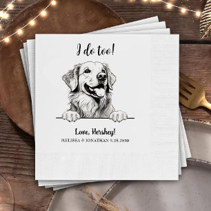 Golden Retriever Dog Personalisiert Ich tue auch Serviette