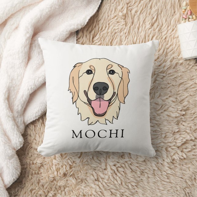 Golden Retriever Dog Personalisiert Kissen (Decke)