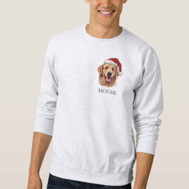 Golden Retriever Dog Personalisiert Sweatshirt (Vorderseite)