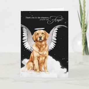 Golden Retriever Dog Spende Dankeskarte
