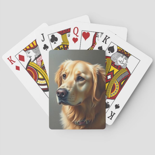 Golden Retriever Dog Spielkarten (Rückseite)