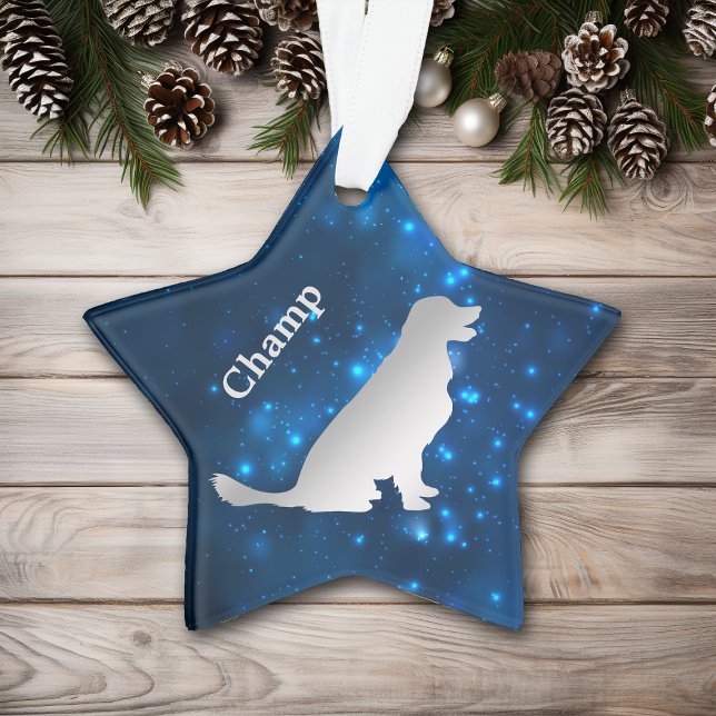Golden Retriever Dog Star Personalisierte Ornament (Von Creator hochgeladen)