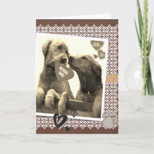 GOLDEN RETRIEVER DOG VALENTINE I LIEBE YOU FEIERTAGSKARTE