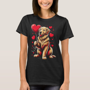 Golden Retriever Dog Valentine's Day Dog Owner T-Shirt