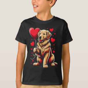 Golden Retriever Dog Valentine's Day Dog Owner T-Shirt
