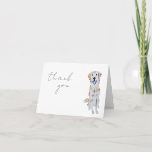 Golden Retriever Dog Vielen Dank Karte
