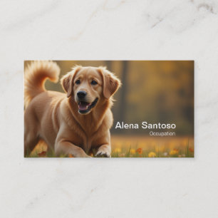 Golden Retriever Dog Visitenkarte