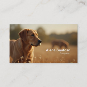 Golden Retriever Dog Visitenkarte