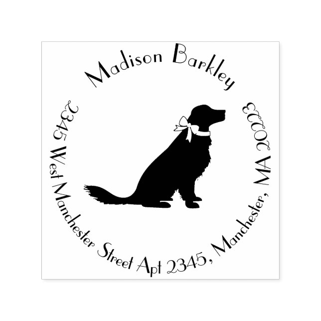 Golden Retriever Doppy Puppy Permastempel (Design)