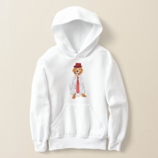 golden retriever drawing hoodie