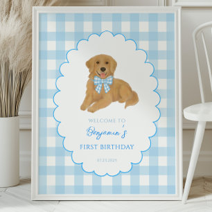 Golden Retriever Ein Goldenes Jahr Geburtstags Wil Poster