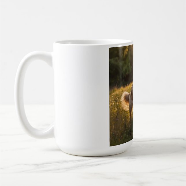 Golden Retriever Elegant café Mug (Gauche)