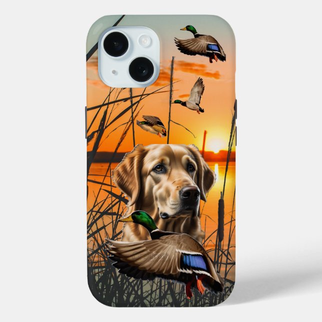 Golden Retriever Enck Jagd iPhone Tough Case (Rückseite)