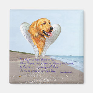 Golden Retriever Engel Magnet
