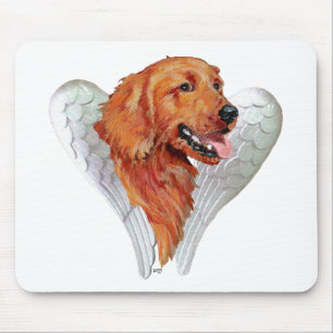 Golden Retriever Engel Mousepad