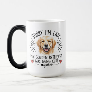 Golden Retriever Entschuldigung Ich Bin Spät Lusti Verwandlungstasse