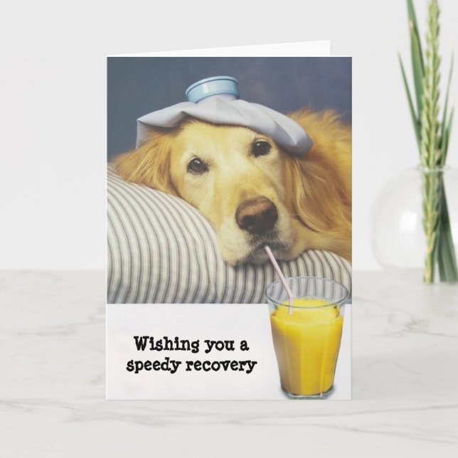 Golden retriever erhalten wohle Karte (Vorderseite)