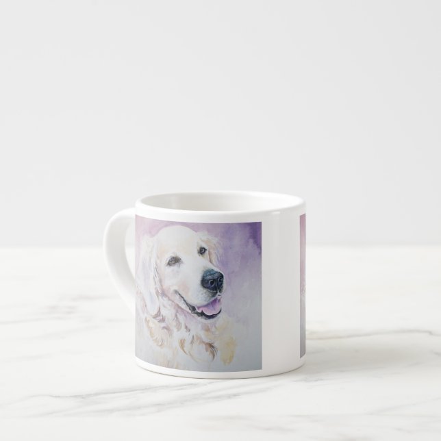 Golden retriever espressotasse (Vorderseite Links)