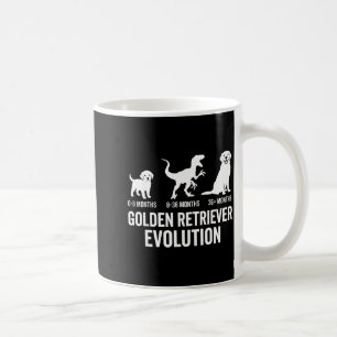 Golden Retriever Evolution Hund Mama Papa Golden Kaffeetasse