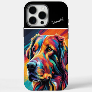 Golden Retriever Farbiges Dog Portrait iPhone 16 Pro Max Hülle
