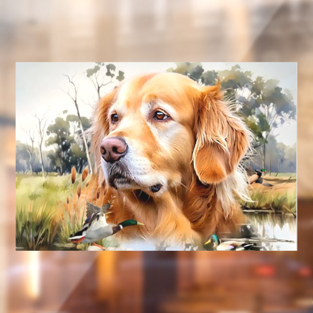 Golden Retriever Fensteraufkleber (Blatt 2)