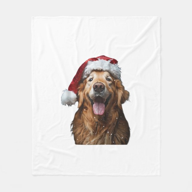 Golden Retriever Fleecedecke (Vorderseite)