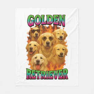 Golden Retriever Fleecedecke