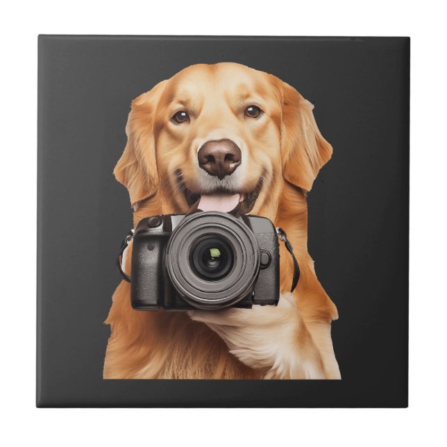 Golden Retriever Fliese (Vorderseite)