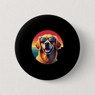 Golden Retriever for Kids Boys Girls Sonnenbrille Button