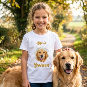 Golden Retriever Foto Das Leben ist golden Frau T-Shirt